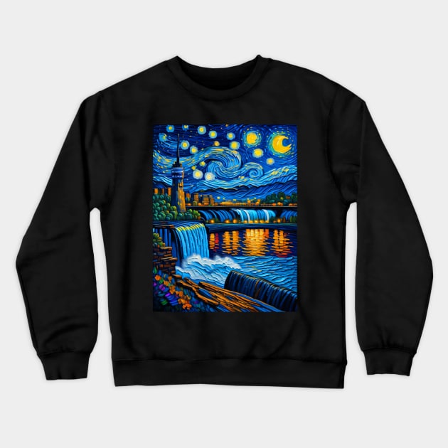 Niagara Falls Crewneck Sweatshirt by FUN GOGH